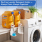 🧼🧴 Porte-lessive avec plateau récupérateur – Buse anti-goutte, nettoyage facile, fini les bouteilles collantes et les coulures sur la machine, l’indispensable des buanderies impeccables 🏠👌