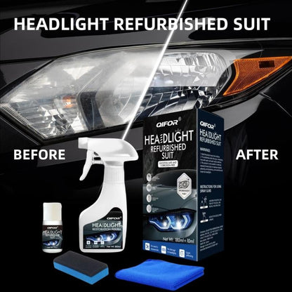💡🚗 Kit rénovation de phares – Élimine le voile jaunâtre, protection UV, retrouvez des optiques comme neuves en 5 à 10 minutes pour une conduite plus sûre la nuit 🌙🔦