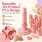 🌸🎨 Kit de création de fleurs en pâte à modeler – Adapté aux débutants, outil réutilisable imprimé en 3D, manchons interchangeables et 24 couleurs incluses, pour des fleurs réussies dès le premier essai ✨