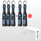 🔌💡 Câble de charge 4 en 1 avec affichage numérique – Charge rapide, anneau porte-clés intégré, compact et résistant aux nœuds, idéal pour tous vos appareils au quotidien 📱