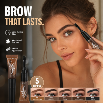 🌟👁️ Teinture sourcils étanche – Application facile, se retire simplement, couvre les poils gris, le best-seller qui redonne des sourcils parfaitement dessinés toute la journée, même sous la pluie ☔💪