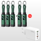 🔌💡 Câble de charge 4 en 1 avec affichage numérique – Charge rapide, anneau porte-clés intégré, compact et résistant aux nœuds, idéal pour tous vos appareils au quotidien 📱