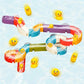 🐤🛁 Jouet de bain toboggan à canards – 48 pièces, un toboggan amusant qui fait glisser les canards dans l’eau, pour des bains pleins de rires et de découvertes 💦🧒