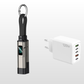 🔌💡 Câble de charge 4 en 1 avec affichage numérique – Charge rapide, anneau porte-clés intégré, compact et résistant aux nœuds, idéal pour tous vos appareils au quotidien 📱