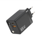 Chargeur rapide PD 65 W avec câble USB-C rétractable de 80 cm