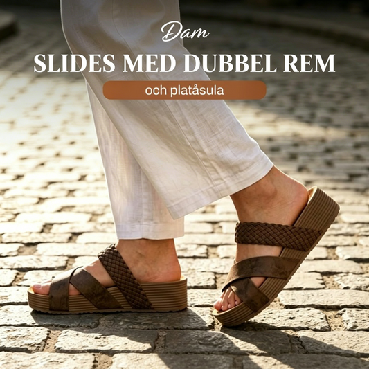 👡 50 % RABATT! ☀️ Kilklackssandaler med dubbla remmar & plattform – trendig & bekväm för en perfekt sommarlook 💃