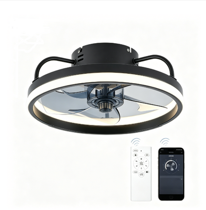 💨💡 50 % RABATT! Tyst takfläkt med LED-ljus – 3 hastigheter, fjärrkontroll & timer, perfekt för sovrum & barnrum 🌙