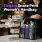 🏆 SISTA DAGEN – 50 % RABATT! 🔥 Elegant totebag i ormmönstrat PU-läder – lyxig textur, rymligt fack & perfekt för kontor, shopping & weekend 🌸