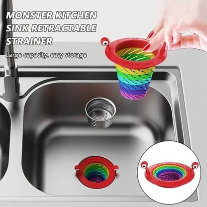 🧽💧 Filtre de bonde extensible pour cuisine – Retient les débris alimentaires, aide à prévenir les bouchons, se rince en un clin d’œil, l’accessoire malin pour un évier propre et des canalisations protégées 🚰✨