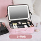 🌸 50 % RABATT NU! 🌸 LED-sminkväska med spegel – allt-i-ett för smink, resa & touch-ups, perfekt present 🎁
