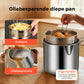 🍳🥟 Friteuse multifonction en acier inoxydable 304 – Certifié alimentaire, design anti-éclaboussures, panier filtrant, pour des frites croustillantes et du poulet doré sans huile sur les murs ni sur les mains 🛡️🔥
