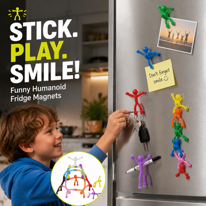 🧲😄 Figurines magnétiques articulées – Aimantation puissante, changez leur posture à l’infini, anti-stress et décoration pleine d’humour pour le frigo ou le bureau 🌀🖥️
