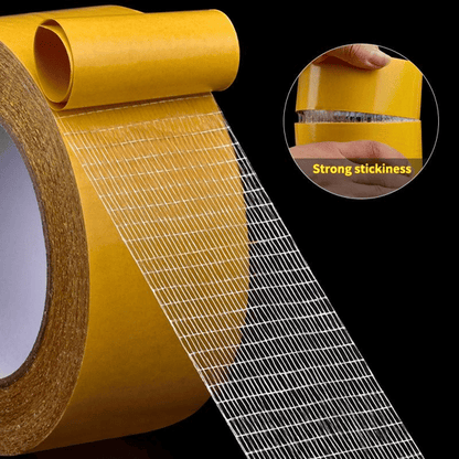 🎯🧻 Ruban adhésif double face en fibre de gaze – 30 mm × 10 m, haute transparence, adhérence supérieure, fixez sans percer, décorez sans traces, le caméléon des surfaces lisses et rugueuses 🖼️🔧