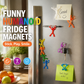 🧲😄 Figurines magnétiques articulées – Aimantation puissante, changez leur posture à l’infini, anti-stress et décoration pleine d’humour pour le frigo ou le bureau 🌀🖥️