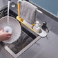 🍽️🧼 Égouttoir évier télescopique portable – Longueur réglable 32-45 cm, multifonction, polypropylène, le support malin qui s’adapte à votre évier et range vaisselle, éponges et ustensiles sans encombrer le plan de travail 🥣💧