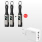 🔌💡 Câble de charge 4 en 1 avec affichage numérique – Charge rapide, anneau porte-clés intégré, compact et résistant aux nœuds, idéal pour tous vos appareils au quotidien 📱