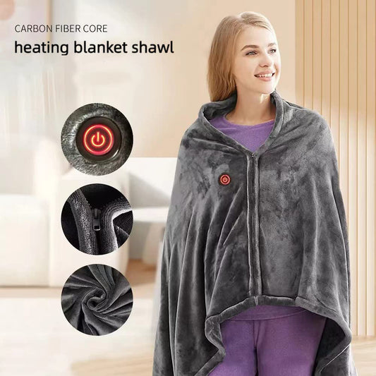 Pull plaid chauffant ultra-doux – 8 zones chauffantes et 3 niveaux de température