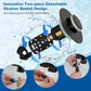 🔧🛁 Filtre lavabo universel – 3 en 1 : crépine inox, collecteur de cheveux et bouchon pop-up, s’adapte à tous les diamètres (1,1–2,36 pouces) 🖤💧