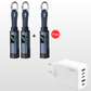 🔌💡 Câble de charge 4 en 1 avec affichage numérique – Charge rapide, anneau porte-clés intégré, compact et résistant aux nœuds, idéal pour tous vos appareils au quotidien 📱
