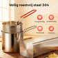🍳🥟 Friteuse multifonction en acier inoxydable 304 – Certifié alimentaire, design anti-éclaboussures, panier filtrant, pour des frites croustillantes et du poulet doré sans huile sur les murs ni sur les mains 🛡️🔥