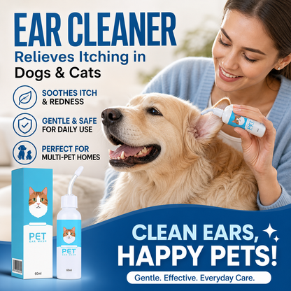 🐾🌿 Nettoyant auriculaire pour chiens et chats – Doux, apaisant, à base de plantes, élimine délicatement les saletés et les odeurs, pour des oreilles saines et fraîches au quotidien ✨