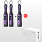 🔌💡 Câble de charge 4 en 1 avec affichage numérique – Charge rapide, anneau porte-clés intégré, compact et résistant aux nœuds, idéal pour tous vos appareils au quotidien 📱