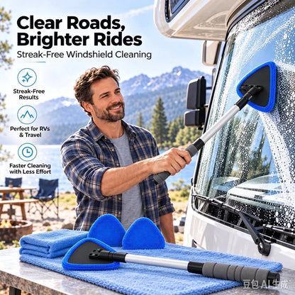 🚗🔥-50% 🧲! Nettoyeur magnétique pour vitre auto double tête, nettoyage sans trace, simple à utiliser✨