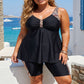 Maillot de Bain Tankini Fluide pour Femmes avec Shorty