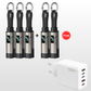 🔌💡 Câble de charge 4 en 1 avec affichage numérique – Charge rapide, anneau porte-clés intégré, compact et résistant aux nœuds, idéal pour tous vos appareils au quotidien 📱