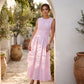 ⏳Offre limitée dans le temps : 50 % de réduction⏰Robe longue rayée sans manches pour femme🎀👗