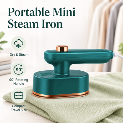 ⏳ Begränsad tid – 50 % rabatt! ⏰ Bärbart mini-strykjärn – keramisk sula, skonsam mot alla tyger & perfekt för siden, bomull & linne 🌿