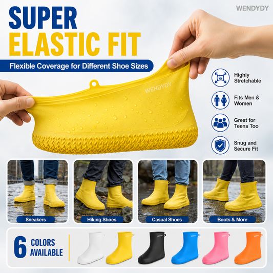 🔥 -50 % dès maintenant ! 👢 Couvre-chaussures imperméables et résistants pour garder vos chaussures au sec sous la pluie ✨