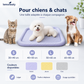 ❄️ Coussin gel respirant 3D pour chien & chat – Sieste au frais, techno rafraîchissante, idéale pour l’été 🐶🐱💧