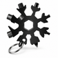 18-in-1 snowflake-shaped multi-tool, stainless steel spanner with screwdriver & bottle opener
