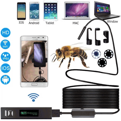 🔥📷 Endoscope étanche universel – Compatible toutes plateformes, inspection visuelle précise des zones étroites et humides, l’outil malin des bricoleurs et des pros 🔧✨