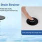 🔧🛁 Filtre lavabo universel – 3 en 1 : crépine inox, collecteur de cheveux et bouchon pop-up, s’adapte à tous les diamètres (1,1–2,36 pouces) 🖤💧