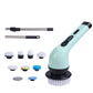 🧹⚡ Brosse de nettoyage électrique 9 en 1 – Multi-embouts, puissante et étanche, nettoie en profondeur carrelage, joints, salle de bain et cuisine, sans effort 🛁✨