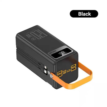 💥 50 % RABATT! ⛺ Lätt powerbank med LED-ljus – snabbladdning, flera USB-portar & perfekt för mobil, surfplatta & kamera under resan 🎒