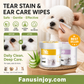 🌿🐶 Lingettes nettoyantes yeux et oreilles – À base de plantes, sans parfum, nettoie en douceur les yeux et les oreilles de votre compagnon à quatre pattes 🐱💚