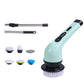 🧹⚡ Brosse de nettoyage électrique 9 en 1 – Multi-embouts, puissante et étanche, nettoie en profondeur carrelage, joints, salle de bain et cuisine, sans effort 🛁✨