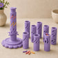 🌸🎨 Kit de création de fleurs en pâte à modeler – Adapté aux débutants, outil réutilisable imprimé en 3D, manchons interchangeables et 24 couleurs incluses, pour des fleurs réussies dès le premier essai ✨