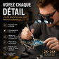 🔍💡 PROMO FLASH : 50% DE RÉDUCTION ! Loupe Frontale de Précision avec Éclairage LED – Lentilles Optiques Interchangeables 2× à 25×, Monture Légère et Confortable Mains Libres for Vos Travaux Minutieux d'Horlogerie, d'Électronique et d'Artisanat ✨