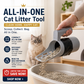 📢📢 50 % RABATT!! ⏰ Självrengörande kattsandsspade – inbyggd avfallsbehållare, enhandsfattning & inga kladdiga händer 🐱🧹