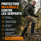 🛡️🐗 Guêtres de chasse imperméables – Coutures étanches, barrière anti-serpent et anti-tiques, restez au sec et en sécurité lors de vos affûts du petit matin et de vos longues marches en sous-bois 🌲🌧️