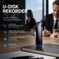 🔒🎙️ Enregistreur vocal USB crypté – Anti-bruit, son haute clarté, une touche pour enregistrer, idéal pour réunions, cours et interviews discrets 💼🎧