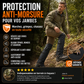 🛡️🐗 Guêtres de chasse imperméables – Coutures étanches, barrière anti-serpent et anti-tiques, restez au sec et en sécurité lors de vos affûts du petit matin et de vos longues marches en sous-bois 🌲🌧️