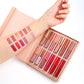 💋 Flytande läppstift set (12 st) – högpigmenterat, matte & långvarigt, perfekt för dag & kväll, enkelt att applicera & bekväm att bära 🌸