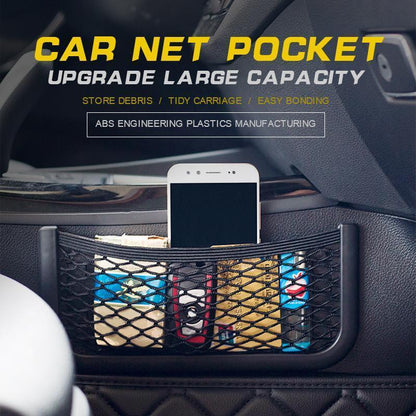Filet de rangement extensible pour voiture – Téléphone et petits accessoires