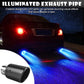🚗 50% DE RÉDUCTION! 🔥 Embout d'échappement LED – Effet flamme, fibre de carbone & universel 💨