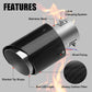🚗 50% DE RÉDUCTION! 🔥 Embout d'échappement LED – Effet flamme, fibre de carbone & universel 💨